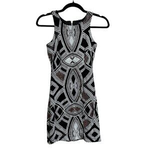 NWOT Speechless Geometric Glitter Bodycon Tank Dress w Stretch Sz 1 Juniors Prom